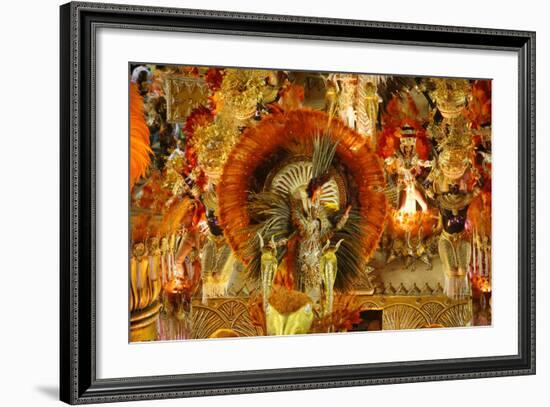 Carnival Parade at the Sambodrome, Rio de Janeiro, Brazil, South America-Yadid Levy-Framed Photographic Print