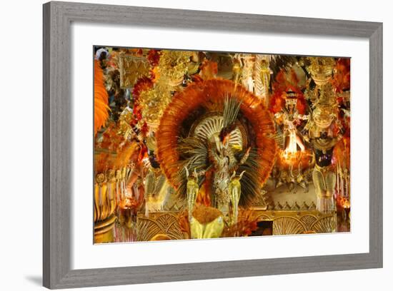 Carnival Parade at the Sambodrome, Rio de Janeiro, Brazil, South America-Yadid Levy-Framed Photographic Print