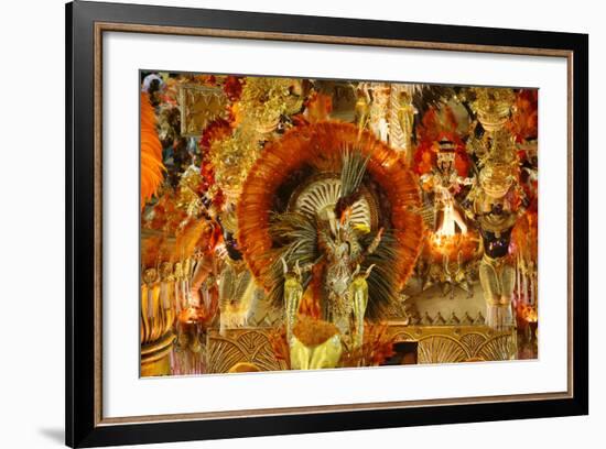 Carnival Parade at the Sambodrome, Rio de Janeiro, Brazil, South America-Yadid Levy-Framed Photographic Print