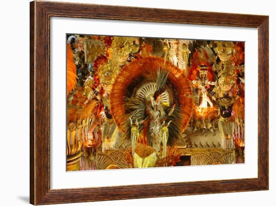 Carnival Parade at the Sambodrome, Rio de Janeiro, Brazil, South America-Yadid Levy-Framed Photographic Print