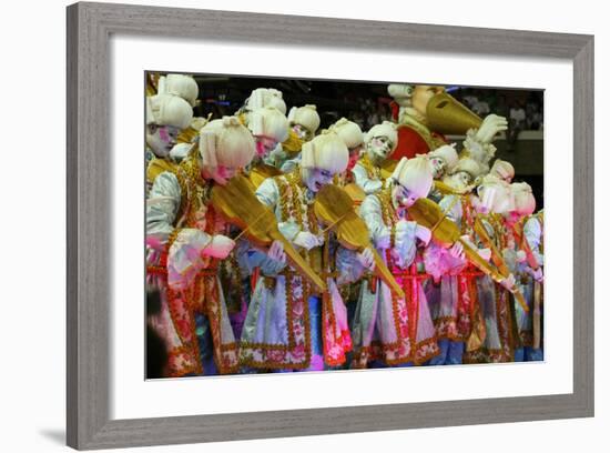 Carnival Parade at the Sambodrome, Rio de Janeiro, Brazil, South America-Yadid Levy-Framed Photographic Print