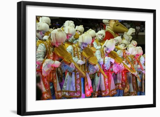 Carnival Parade at the Sambodrome, Rio de Janeiro, Brazil, South America-Yadid Levy-Framed Photographic Print