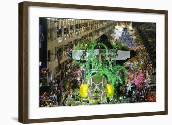 Carnival Parade at the Sambodrome, Rio de Janeiro, Brazil, South America-Yadid Levy-Framed Photographic Print