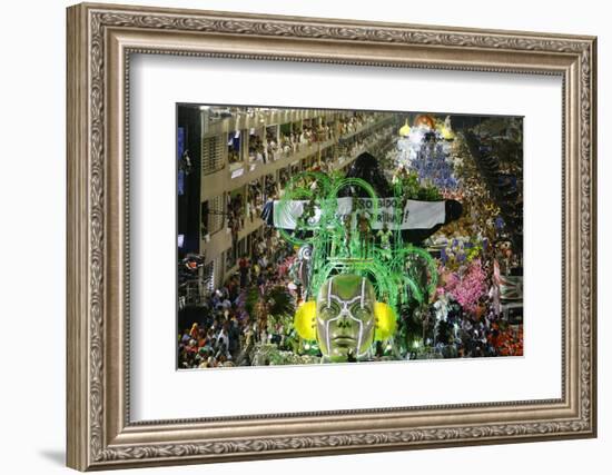 Carnival Parade at the Sambodrome, Rio de Janeiro, Brazil, South America-Yadid Levy-Framed Photographic Print