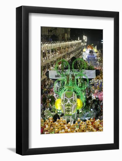 Carnival Parade at the Sambodrome, Rio de Janeiro, Brazil, South America-Yadid Levy-Framed Photographic Print