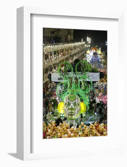 Carnival Parade at the Sambodrome, Rio de Janeiro, Brazil, South America-Yadid Levy-Framed Photographic Print