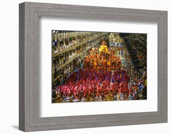 Carnival Parade at the Sambodrome, Rio de Janeiro, Brazil, South America-Yadid Levy-Framed Photographic Print