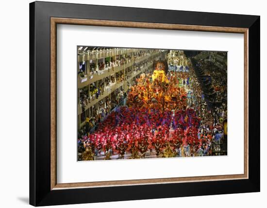 Carnival Parade at the Sambodrome, Rio de Janeiro, Brazil, South America-Yadid Levy-Framed Photographic Print