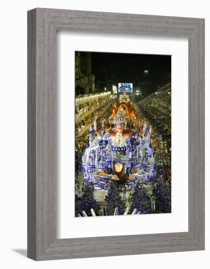 Carnival Parade at the Sambodrome, Rio de Janeiro, Brazil, South America-Yadid Levy-Framed Photographic Print