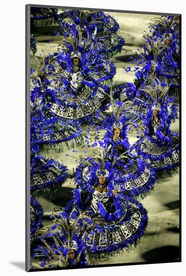 Carnival Parade at the Sambodrome, Rio de Janeiro, Brazil, South America-Yadid Levy-Mounted Photographic Print