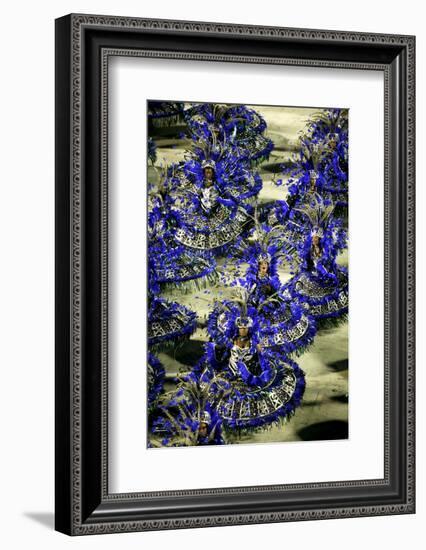 Carnival Parade at the Sambodrome, Rio de Janeiro, Brazil, South America-Yadid Levy-Framed Photographic Print