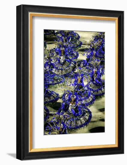 Carnival Parade at the Sambodrome, Rio de Janeiro, Brazil, South America-Yadid Levy-Framed Photographic Print