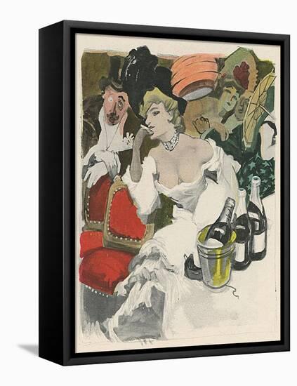 Carnival Party 1906-Ernst Heilemann-Framed Stretched Canvas