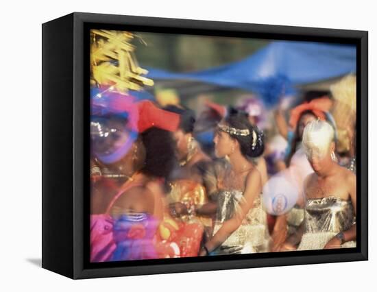 Carnival Procession, Guadeloupe, West Indies, Caribbean, Central America-S Friberg-Framed Premier Image Canvas