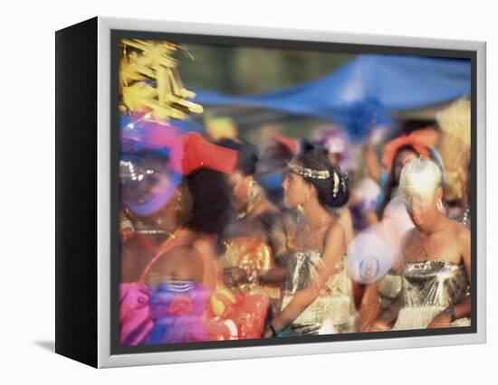 Carnival Procession, Guadeloupe, West Indies, Caribbean, Central America-S Friberg-Framed Premier Image Canvas