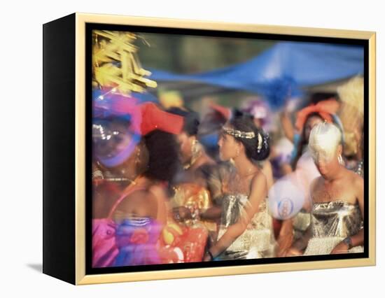 Carnival Procession, Guadeloupe, West Indies, Caribbean, Central America-S Friberg-Framed Premier Image Canvas