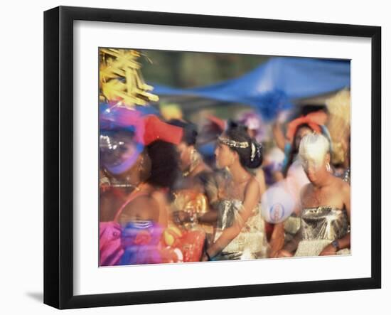 Carnival Procession, Guadeloupe, West Indies, Caribbean, Central America-S Friberg-Framed Photographic Print