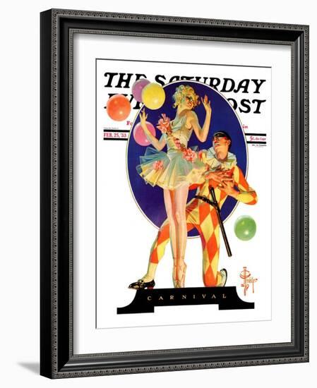 "Carnival," Saturday Evening Post Cover, February 25, 1933-Joseph Christian Leyendecker-Framed Giclee Print