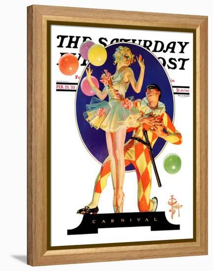 "Carnival," Saturday Evening Post Cover, February 25, 1933-Joseph Christian Leyendecker-Framed Premier Image Canvas