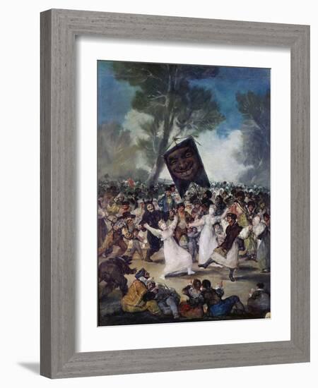 Carnival Scene: the Burial of the Sardine (El Entierro De La Sardina), C. 1812-1819-Suzanne Valadon-Framed Giclee Print