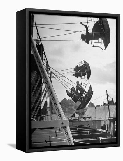 Carnival, Showing One of the Rides-Walter Sanders-Framed Premier Image Canvas