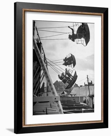 Carnival, Showing One of the Rides-Walter Sanders-Framed Photographic Print
