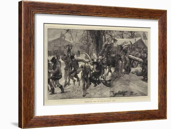 Carnival Time in the Bavarian Alps-Hubert von Herkomer-Framed Giclee Print