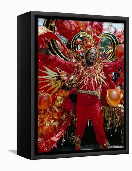 Carnival, Trinidad, West Indies, Caribbean, Central America-Adam Woolfitt-Framed Premier Image Canvas