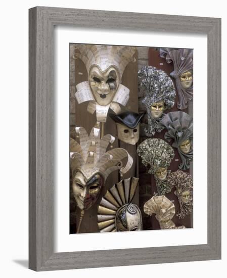 Carnivale Masks, Venice, Italy-Bill Bachmann-Framed Photographic Print