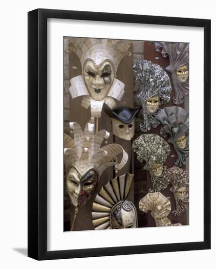 Carnivale Masks, Venice, Italy-Bill Bachmann-Framed Photographic Print