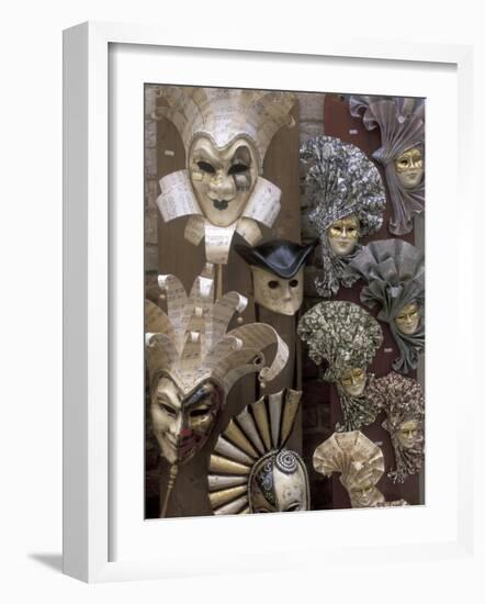 Carnivale Masks, Venice, Italy-Bill Bachmann-Framed Photographic Print