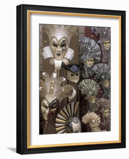 Carnivale Masks, Venice, Italy-Bill Bachmann-Framed Photographic Print