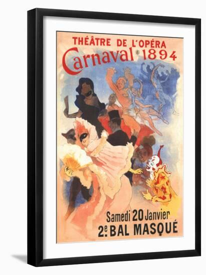 Carnivale-Jules Chéret-Framed Art Print