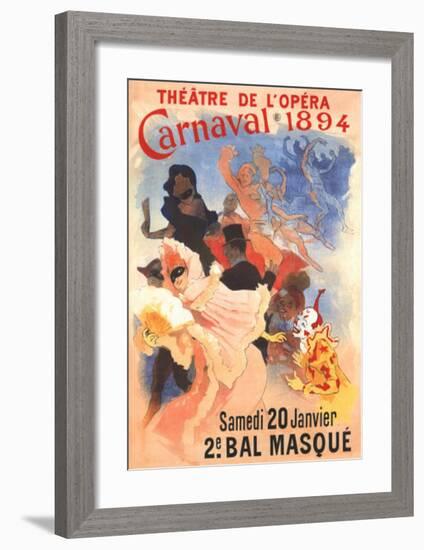 Carnivale-Jules Chéret-Framed Art Print