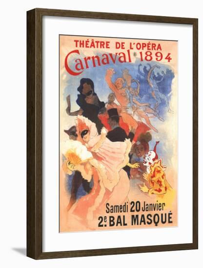 Carnivale-Jules Chéret-Framed Art Print