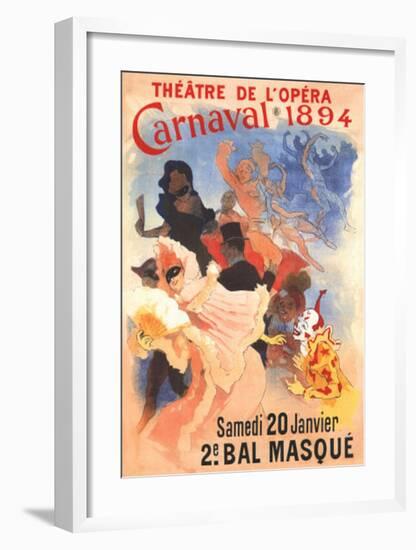 Carnivale-Jules Chéret-Framed Art Print