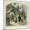 'Carol for a wassail bowl' - illustration by Birket Foster-Myles Birket Foster-Mounted Giclee Print