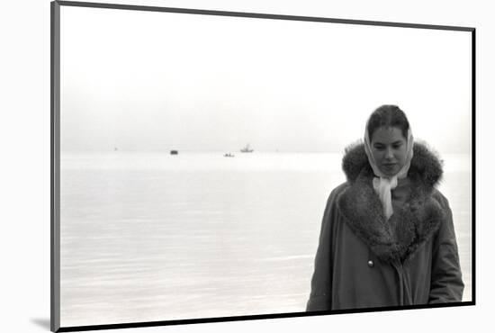 Carol Hall at Seattle's Fisherman's Wharf on a Misty Morning, Puget Sound, Seattle, Washington-Allan Grant-Mounted Photographic Print