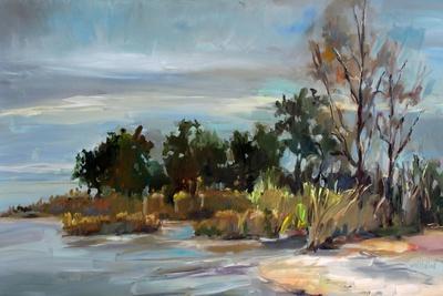 'Winter Beach' Art Print - Carol Hallock | Art.com