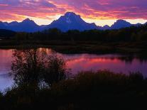 Storm Clouds Over Mountains and Trees, Grand Teton National Park, USA-Carol Polich-Framed Photographic Print