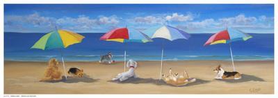 Beach Club Tails-Carol Saxe-Art Print