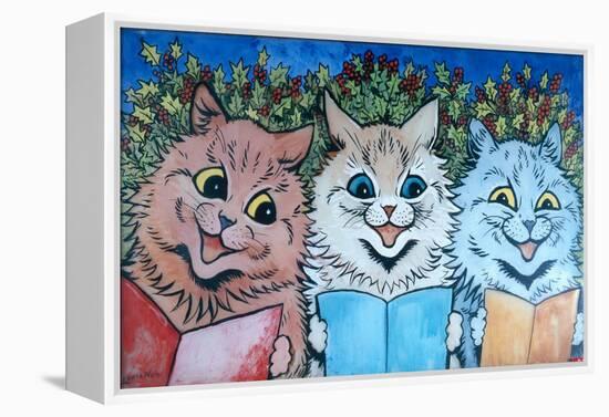 Carol Singing Cats, C.1930-Louis Wain-Framed Premier Image Canvas