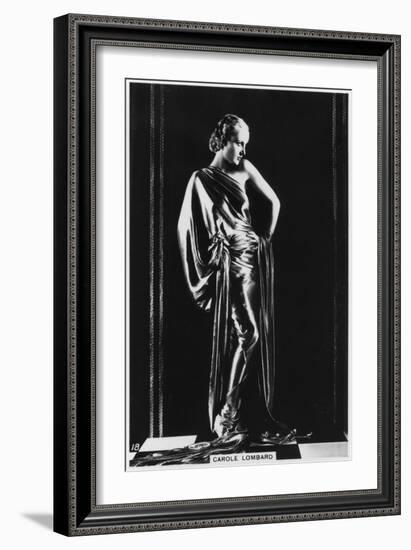 Carole Lombard, American Film Actress, C1938-null-Framed Giclee Print