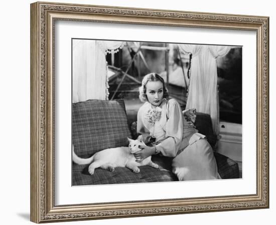 CAROLE LOMBARD (b/w photo)-null-Framed Photo