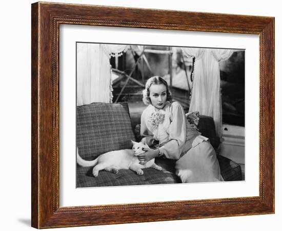 CAROLE LOMBARD (b/w photo)-null-Framed Photo