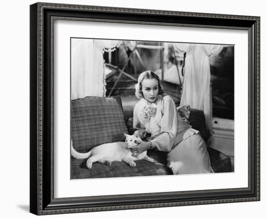 CAROLE LOMBARD (b/w photo)-null-Framed Photo