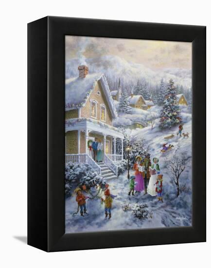 Carolers-Nicky Boehme-Framed Premier Image Canvas