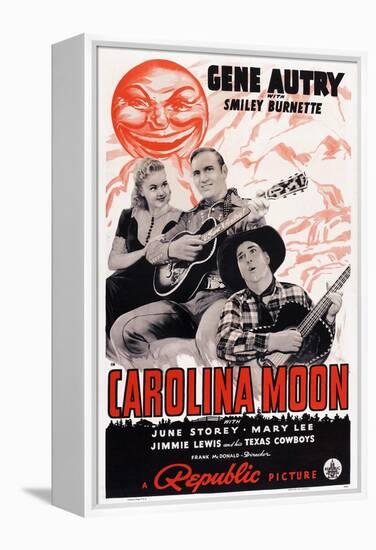 Carolina Moon, from Left: June Storey, Gene Autry, Smiley Burnette, 1940-null-Framed Stretched Canvas