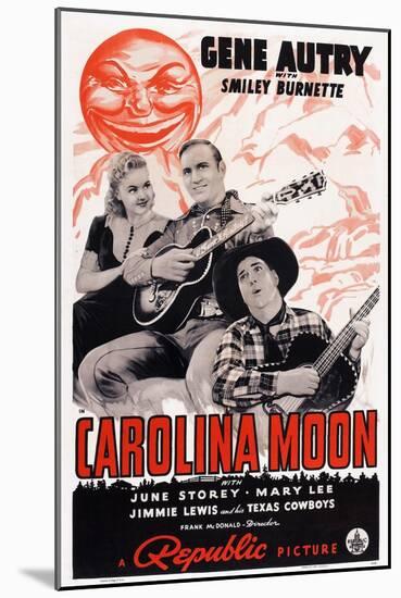 Carolina Moon, from Left: June Storey, Gene Autry, Smiley Burnette, 1940-null-Mounted Art Print
