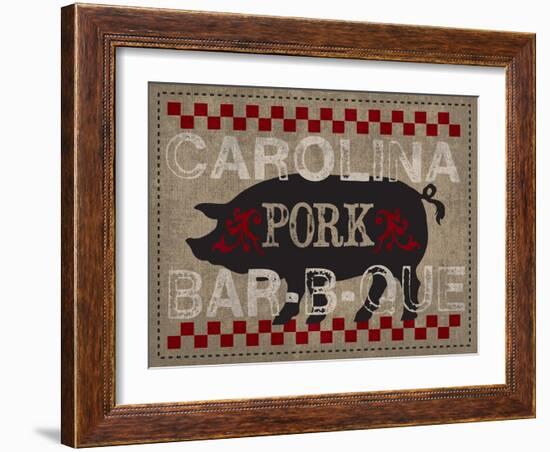 Carolina Pork BBQ-Melody Hogan-Framed Art Print